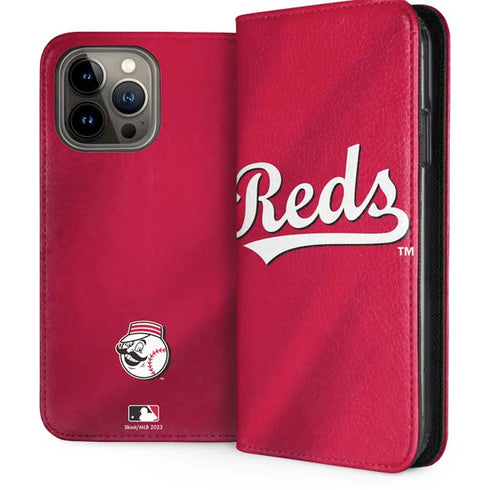 MLB Cincinnati Reds Alternate/Away Jersey iPhone 15 Pro Max Folio Case