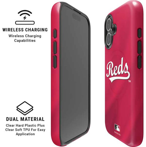 MLB Cincinnati Reds Alternate/Away Jersey iPhone 16 Magsafe Impact Case