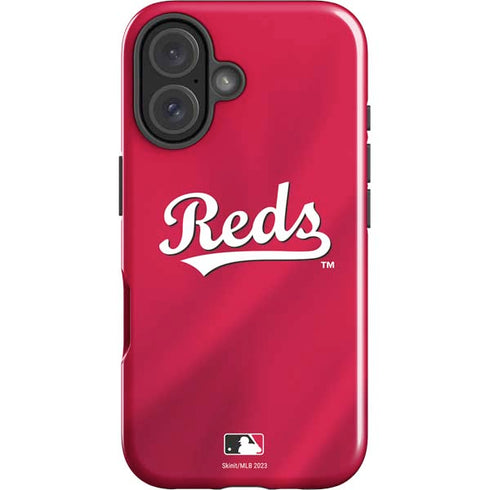 MLB Cincinnati Reds Alternate/Away Jersey iPhone 16 Plus Impact Case