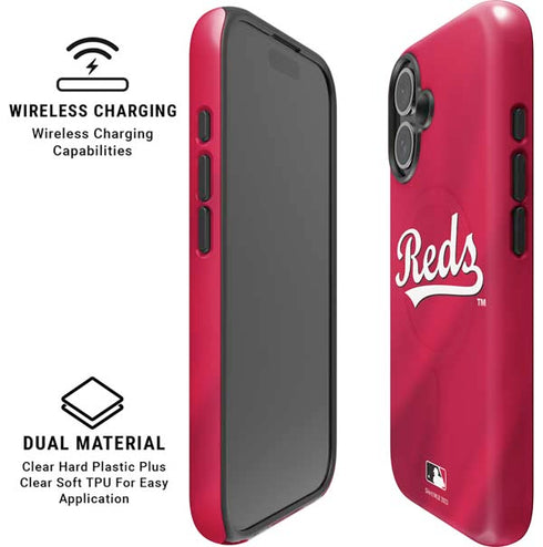 MLB Cincinnati Reds Alternate/Away Jersey iPhone 16 Plus Magsafe Impact Case