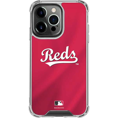 MLB Cincinnati Reds Alternate/Away Jersey iPhone 16 Pro Max Clear Case