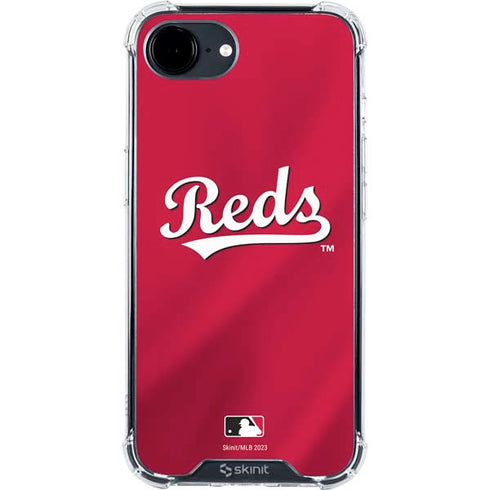 MLB Cincinnati Reds Alternate/Away Jersey iPhone 16e Clear Case