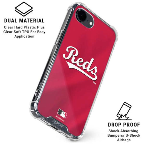MLB Cincinnati Reds Alternate/Away Jersey iPhone 16e Clear Case