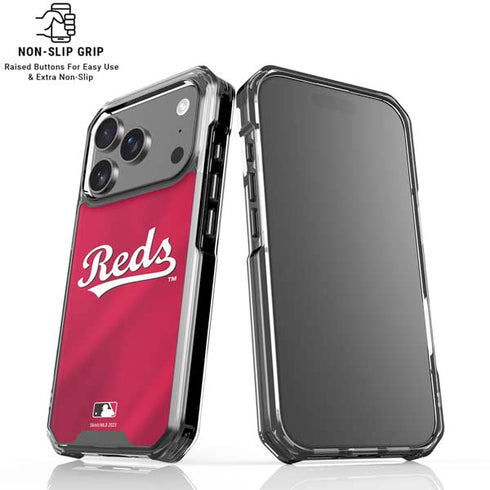 MLB Cincinnati Reds Alternate/Away Jersey iPhone 17 Pro Clear Case