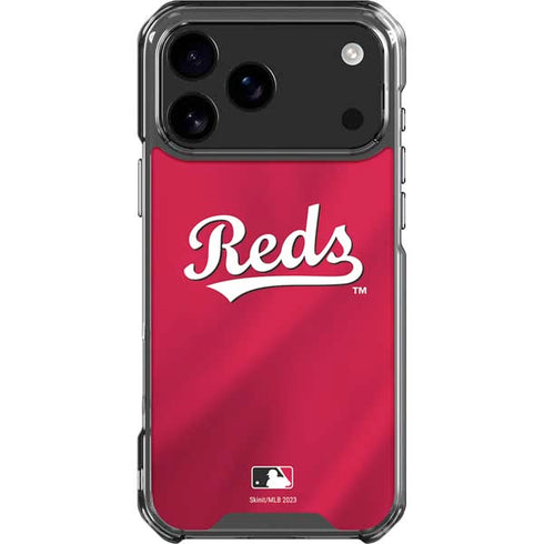 MLB Cincinnati Reds Alternate/Away Jersey iPhone 17 Pro Max Clear Case