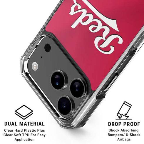 MLB Cincinnati Reds Alternate/Away Jersey iPhone 17 Pro Max Clear Case