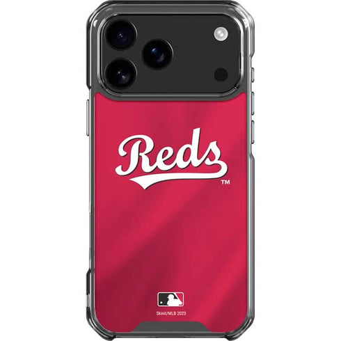 MLB Cincinnati Reds Alternate/Away Jersey iPhone 18 Pro Max Clear Case