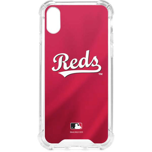 MLB Cincinnati Reds Alternate/Away Jersey iPhone XS Clear Case