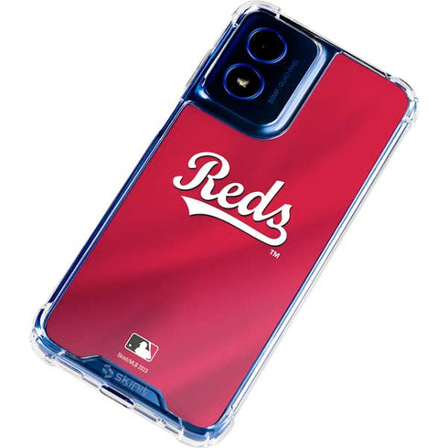 MLB Cincinnati Reds Alternate/Away Jersey Moto G Play 4G (2024) Clear Case