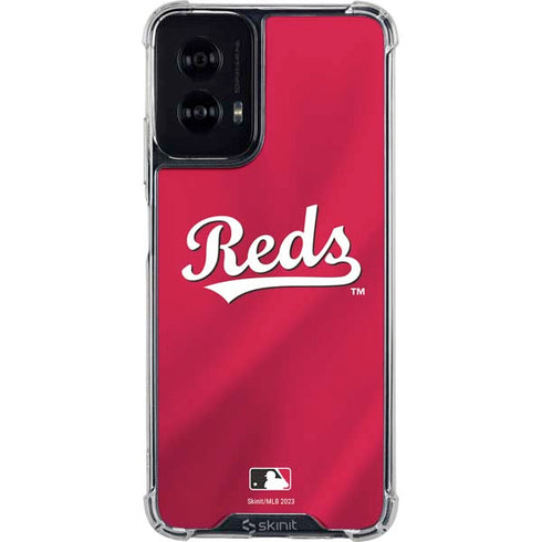 MLB Cincinnati Reds Alternate/Away Jersey Moto G Power 5G (2024) Clear Case