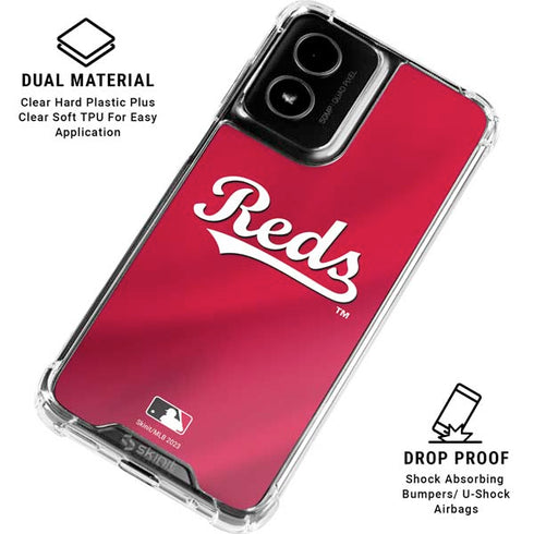 MLB Cincinnati Reds Alternate/Away Jersey Moto G Power 5G (2024) Clear Case