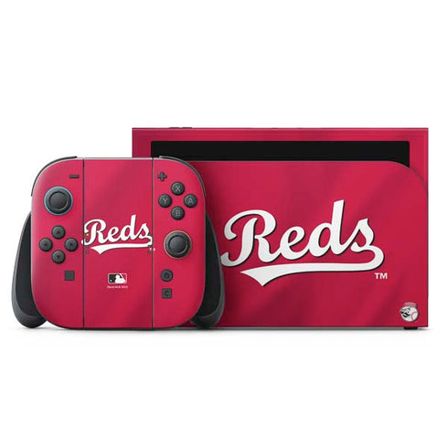 MLB Cincinnati Reds Alternate/Away Jersey Nintendo Switch 2 (2025) with Joy-Con Skin