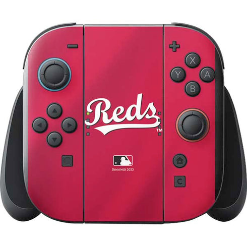 MLB Cincinnati Reds Alternate/Away Jersey Nintendo Switch 2 (2025) with Joy-Con Skin