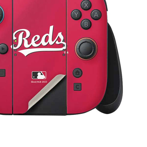 MLB Cincinnati Reds Alternate/Away Jersey Nintendo Switch 2 (2025) Joy-Con Controller Skin