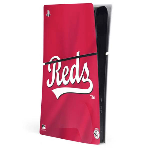MLB Cincinnati Reds Alternate/Away Jersey PS5 Slim Digital Edition Console Skin