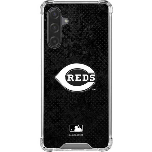 MLB Cincinnati Reds Dark Wash Galaxy A17 Clear Case