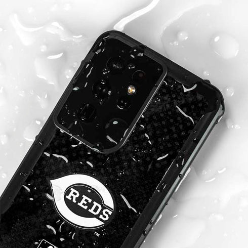 MLB Cincinnati Reds Dark Wash Galaxy S24 Ultra Waterproof Case
