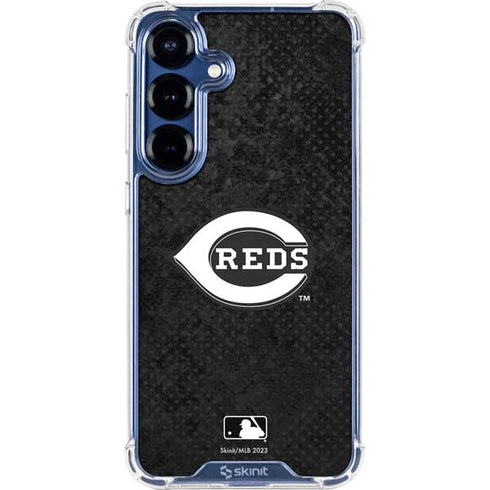 MLB Cincinnati Reds Dark Wash Galaxy S25 Plus Clear Case