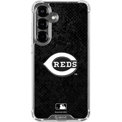MLB Cincinnati Reds Dark Wash Galaxy S26 Clear Case