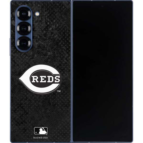 MLB Cincinnati Reds Dark Wash Galaxy Z Fold6 Skin