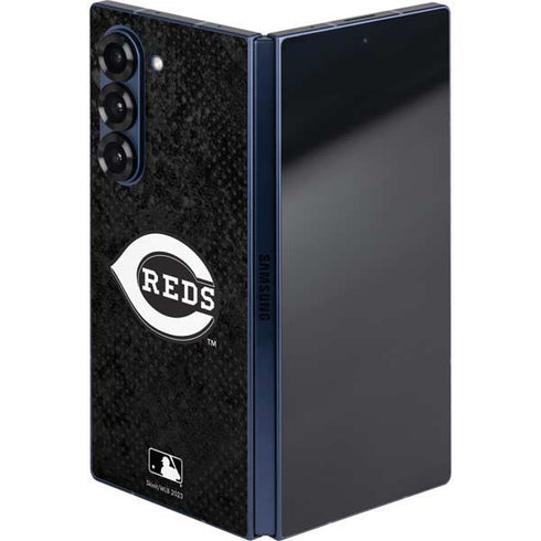 MLB Cincinnati Reds Dark Wash Galaxy Z Fold6 Skin