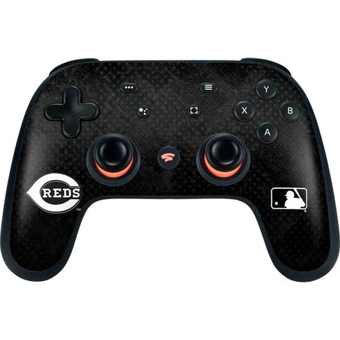 MLB Cincinnati Reds Dark Wash Google Stadia Controller Skin