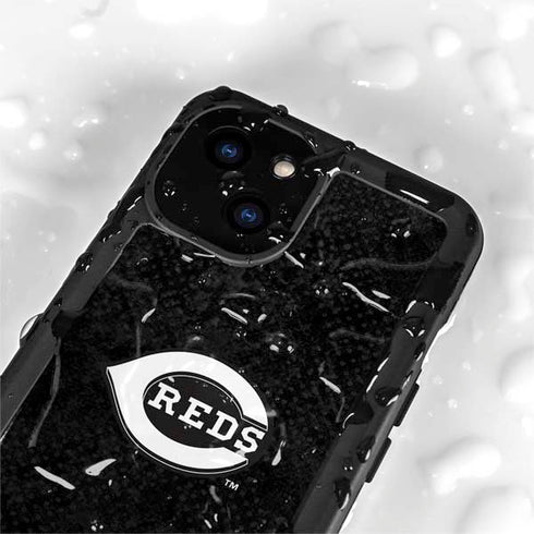 MLB Cincinnati Reds Dark Wash iPhone 15 Plus Waterproof Case