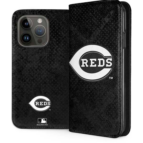 MLB Cincinnati Reds Dark Wash iPhone 15 Pro Folio Case