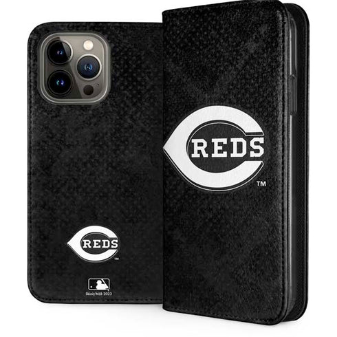 MLB Cincinnati Reds Dark Wash iPhone 15 Pro Max Folio Case
