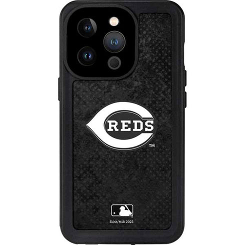 MLB Cincinnati Reds Dark Wash iPhone 15 Pro Waterproof Case