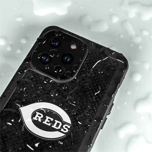 MLB Cincinnati Reds Dark Wash iPhone 15 Pro Waterproof Case