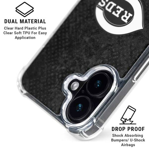 MLB Cincinnati Reds Dark Wash iPhone 16 MagSafe Case