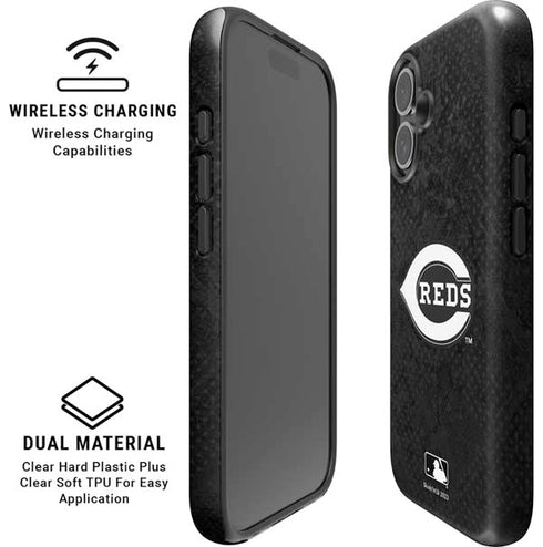 MLB Cincinnati Reds Dark Wash iPhone 16 Magsafe Impact Case