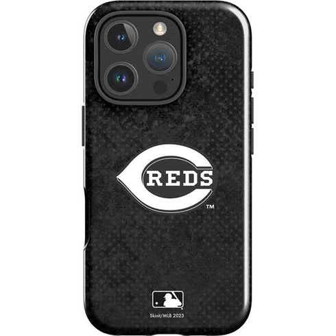 MLB Cincinnati Reds Dark Wash iPhone 16 Pro Max Impact Case