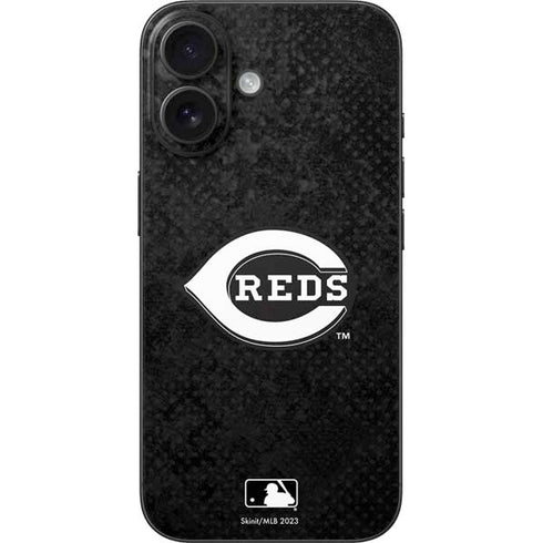 MLB Cincinnati Reds Dark Wash iPhone 16 Skin