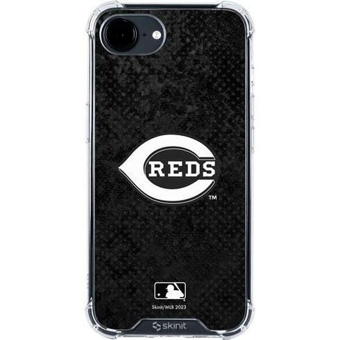 MLB Cincinnati Reds Dark Wash iPhone 16e Clear Case