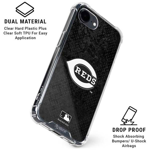 MLB Cincinnati Reds Dark Wash iPhone 16e Clear Case