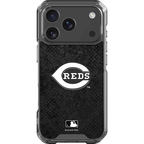 MLB Cincinnati Reds Dark Wash iPhone 18 Pro Clear Case