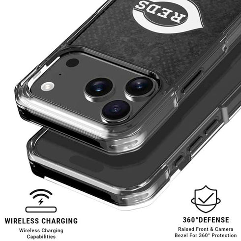 MLB Cincinnati Reds Dark Wash iPhone 18 Pro Clear Case