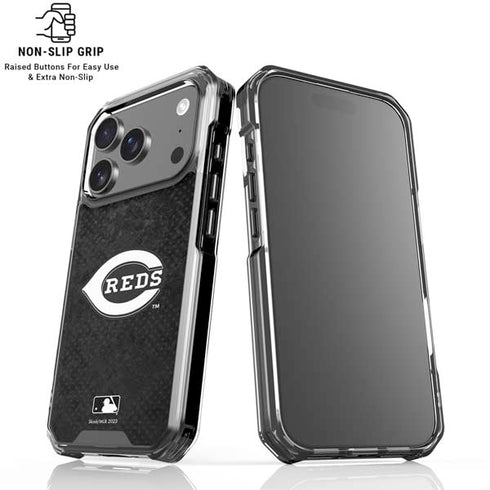 MLB Cincinnati Reds Dark Wash iPhone 18 Pro Clear Case