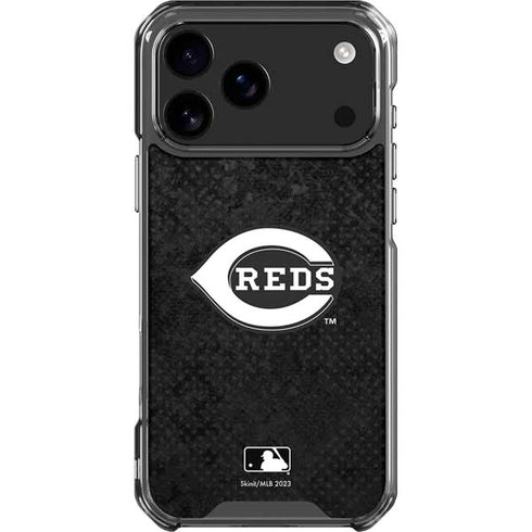 MLB Cincinnati Reds Dark Wash iPhone 18 Pro Max Clear Case