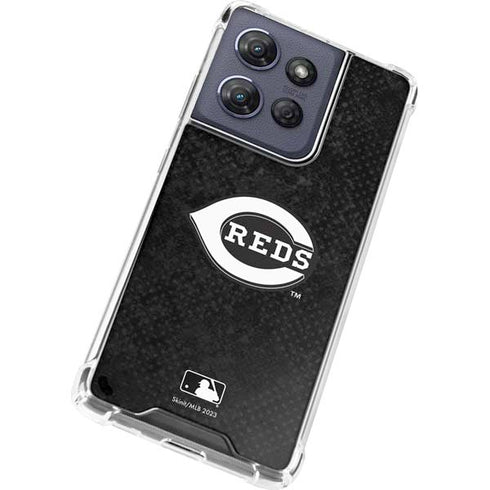 MLB Cincinnati Reds Dark Wash Moto G Play 5G (2025) Clear Case