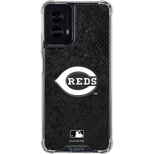 MLB Cincinnati Reds Dark Wash Moto G Power 5G (2024) Clear Case
