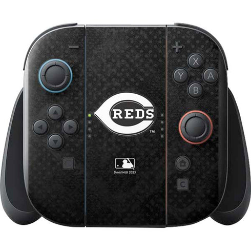 MLB Cincinnati Reds Dark Wash Nintendo Switch 2 (2025) with Joy-Con Skin