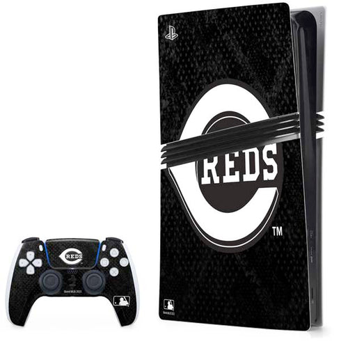 MLB Cincinnati Reds Dark Wash PS5 Pro Bundle Skin