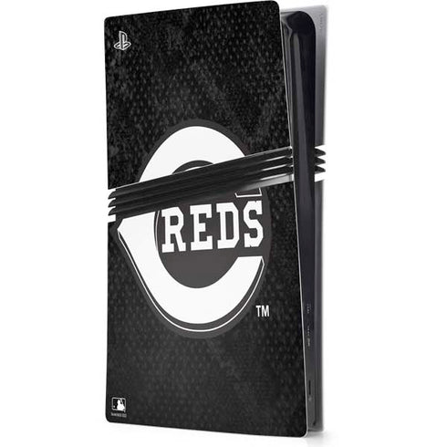 MLB Cincinnati Reds Dark Wash PS5 Pro Console Skin