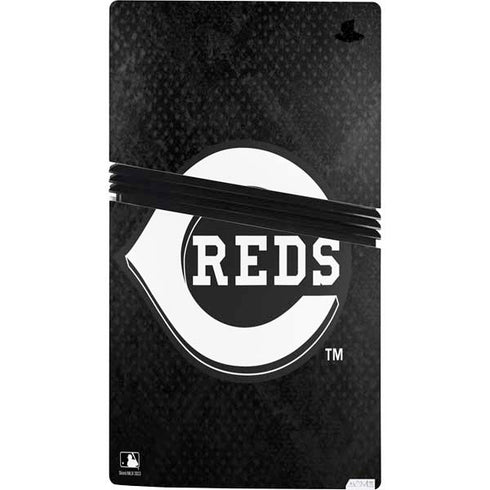 MLB Cincinnati Reds Dark Wash PS5 Pro Console Skin