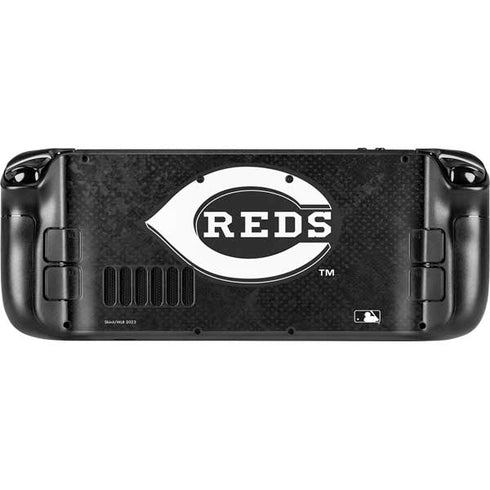 MLB Cincinnati Reds Dark Wash Steam Deck Handheld Gaming Computer Skin