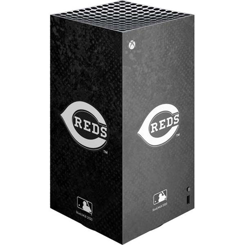 MLB Cincinnati Reds Dark Wash XBox Series X Digital Edition Console Skin