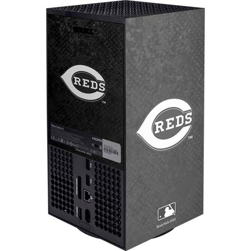 MLB Cincinnati Reds Dark Wash XBox Series X Digital Edition Console Skin